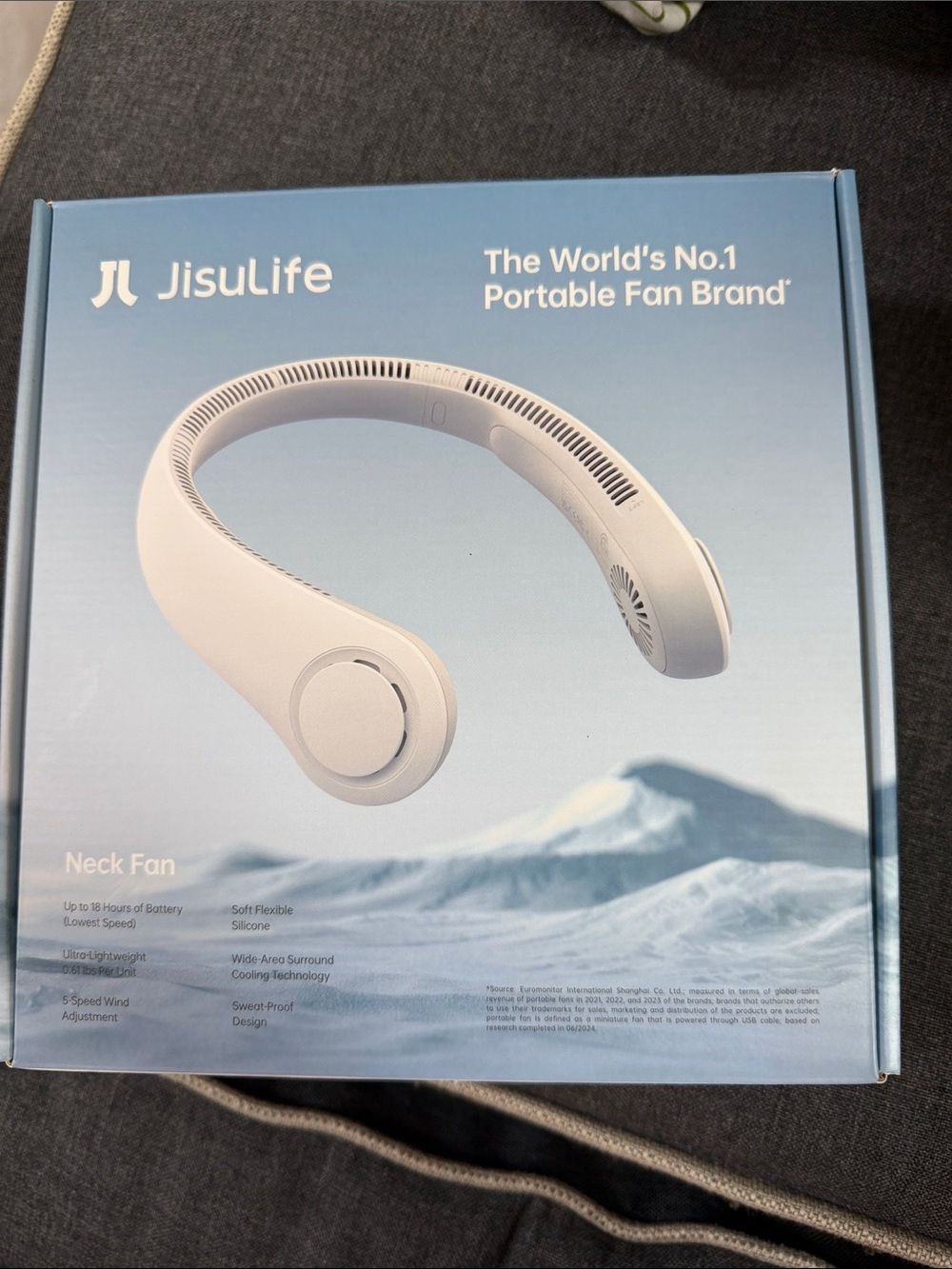 White Neck Fan — Hands-Free Portable Cooling